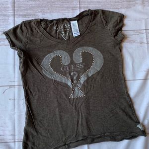 GUESS KIDS GIRLS GRAPHIC SHORT SLEEVE TEE SHIRT Size 10/12 lightweight